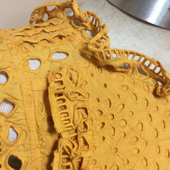 Anthropologie Maeve Tully eyelet blouse top - Picture 3 of 7